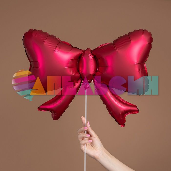 Мини фигура Бантик красный FL20"/51см (Китай) с клапаном 26461