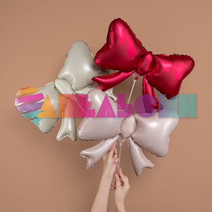 Мини фигура Бантик красный FL20"/51см (Китай) с клапаном 26461