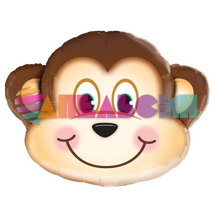 Мини голова Обезьянка мартышка FL14"/36см с клапаном (Китай) 17173
