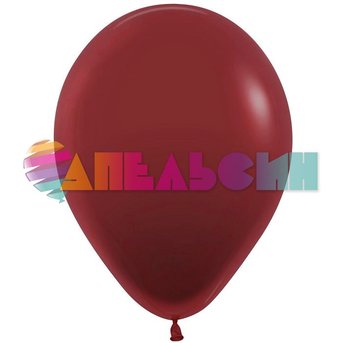 Шар пастель Красный S09"/23см (018) Merlot Мерло 100шт/уп (Колумбия) 102955