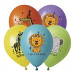 Шар латекс С ДР Животные Африки DB12"/30см 50шт/уп (Вьетнам) 312850-50
