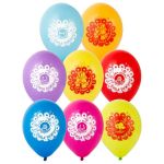 Шар латекс С ДР Пожелания 12"/30см 50шт/уп (Бельгия) 1103-1366