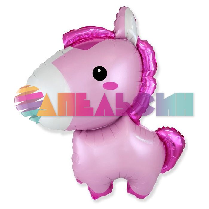 Мини фигура Лошадка маленькая розовый F14"/36см (Испания) 902857RS