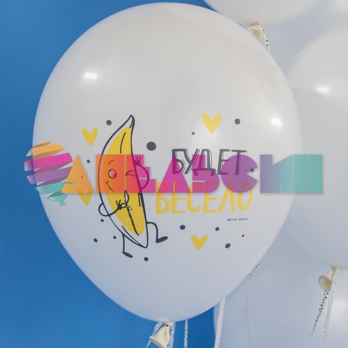 Шар латекс Позитивки Яркий креатив 12"/30см 25шт/уп (Турция) 812150-25