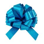 Бант Голубой d=36см голография 7см шар 661053