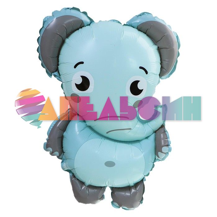 Мини фигура Слоненок серо-голубой СК22"/56см (Китай) 5540104