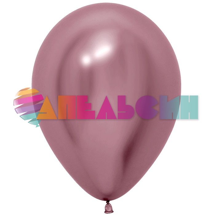 Шар хром Розовый S12"/30см (909) Reflex Pink 12шт/уп (Колумбия) 169590