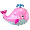 Шар фигура Рыбка Китенок розовый Baby girl F34"/86см (Испания) 901834