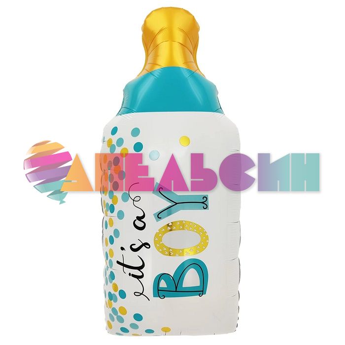 Шар фигура Бутылочка конфетти It`s a boy FL30"/76см (Китай) 23362