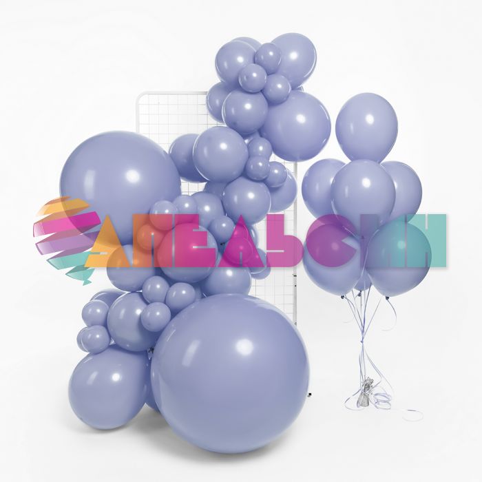 Шар пастель Серый 512/12"/30см (S97) Blue Gray голубая дымка 100шт/уп (Китай) ретро 512-12S97