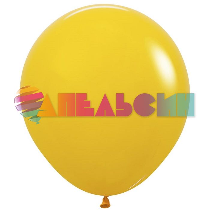 Шар пастель Желтый S18"/46см (021) Honey Yellow Медовый 25шт/уп (Колумбия) 404134