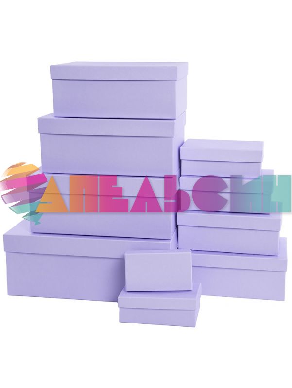Коробка Сиреневый 13х19х8см 2050654-6