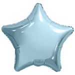 Шар звезда Голубой AG19"/48см нежный (Россия) металлик 757468