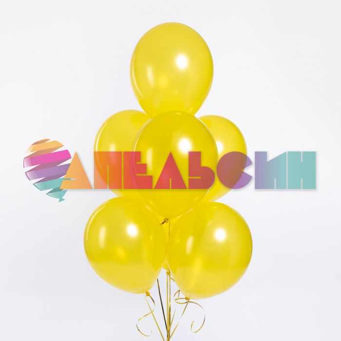 Шар металлик Желтый 512/12"/30см (M21) Yellow 100шт/уп (Китай) 512-12M21