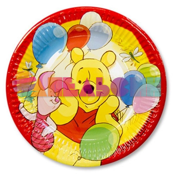 Тарелка Винни Пух и друзья/ The New Adventures of Winnie the Pooh 20см 8шт/уп картон 1502-0720