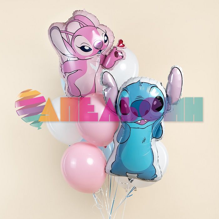 Шар фигура Монстрик любимый розовый FL26"/66см (Китай) 26987