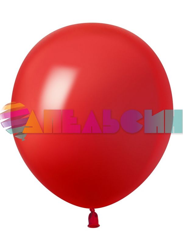 Шар пастель Красный 512/10"/25см (S52) Red 100шт/уп (Китай) 512-10S52