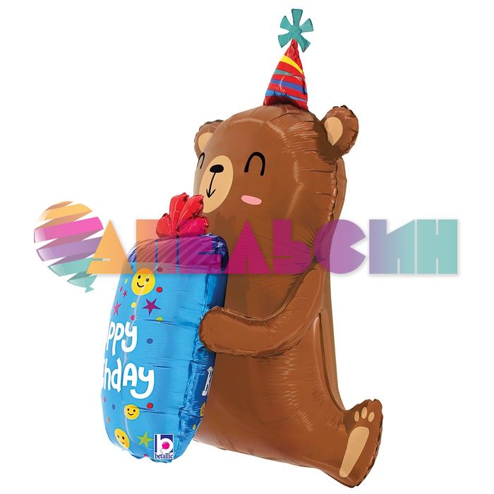 Шар 3D фигура Мишка HB G34"/86см (Италия) 25360-P