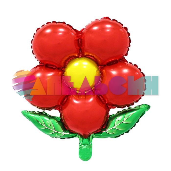 Мини фигура Ромашка красный FL20"/51см (Китай) с клапаном 3532880