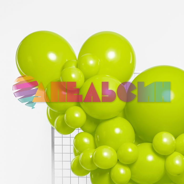 Шар пастель Зеленый 512/12"/30см (S06) Light green весенний 10шт/уп (Китай) 512-18S06