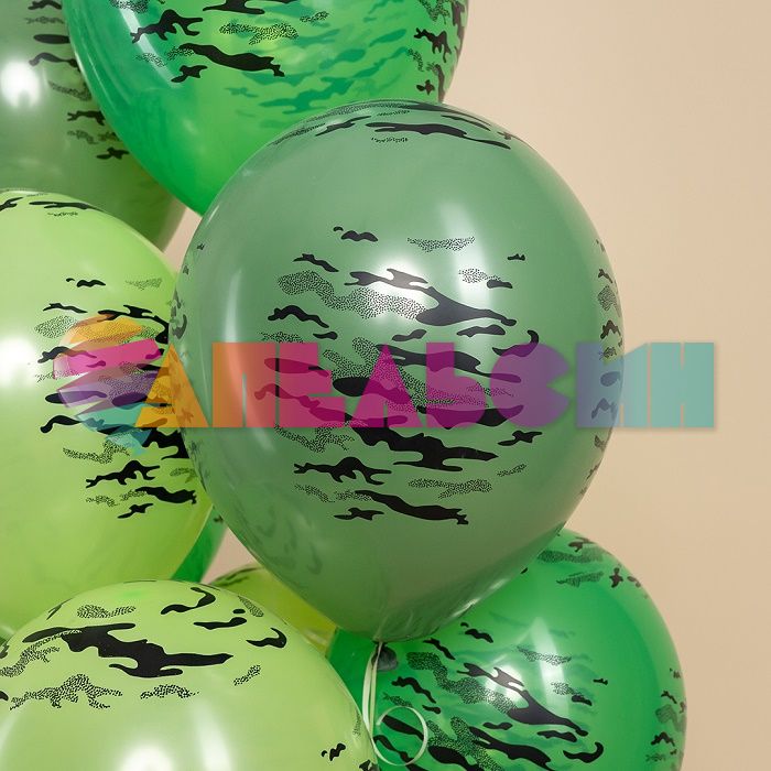 Шар латекс Камуфляж МИКС 12"/30см 25шт/уп (Китай) 613008