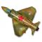 Шар фигура Самолет истребитель военный F39"/99см (Испания) 1207-1278 901692M