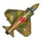 Шар фигура Самолет истребитель военный F39"/99см (Испания) 1207-1278 901692M