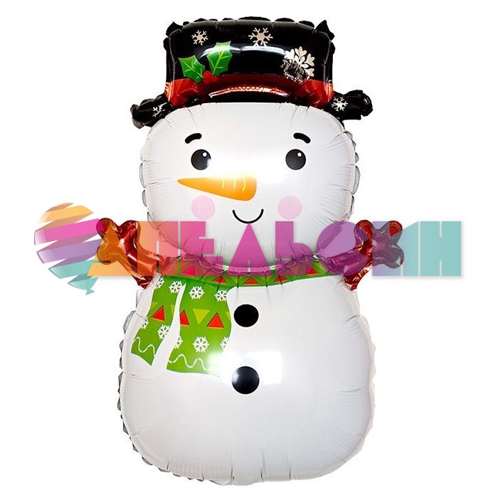 Мини фигура Снеговик в шляпе FL17"/43см с клапаном (Китай) 17279