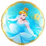 Шар фольга Принцесса Золушка Е18"/48см круг (Китай) 555009