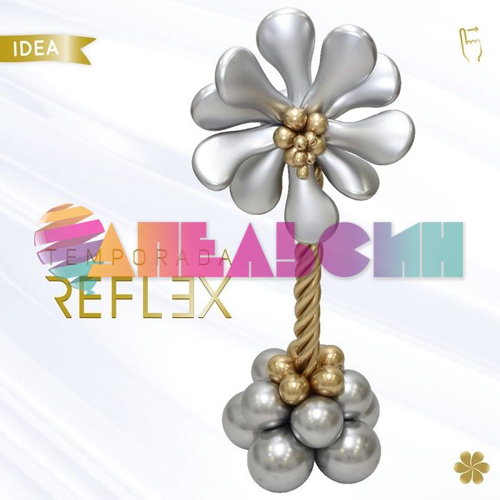 Шар хром Золото S05"/13см (970) Reflex Gold 50шт/уп (Колумбия) 169859