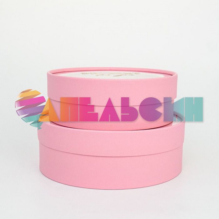 Набор коробок 2в1 Розовый Present for you H7хD21см шайба Ч53106
