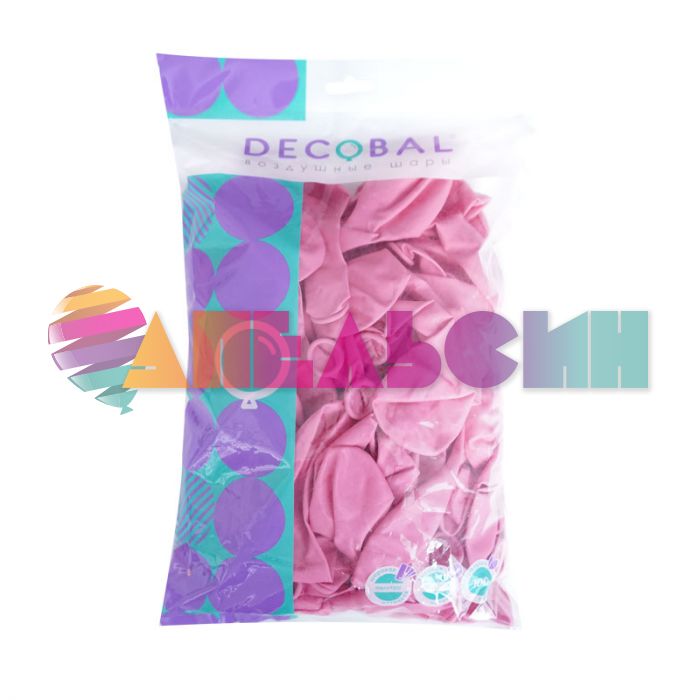 Шар пастель Розовый DL12"/30см (220) Light pink светло-розовый 100шт/уп (Вьетнам) 312220
