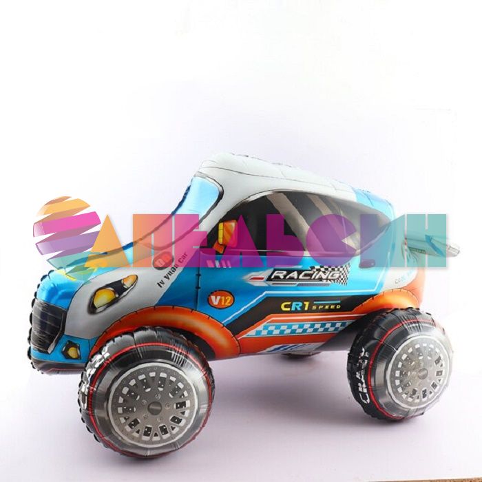 Шар ХОД Джип Ралли-рейд белый FL40"/102см (Китай) воздух 20836