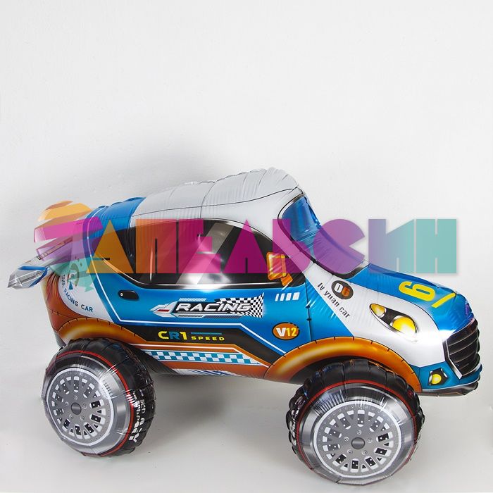 Шар ХОД Джип Ралли-рейд белый FL40"/102см (Китай) воздух 20836