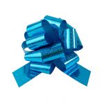 Бант Голубой d=21см голография 6,5см шар 661036