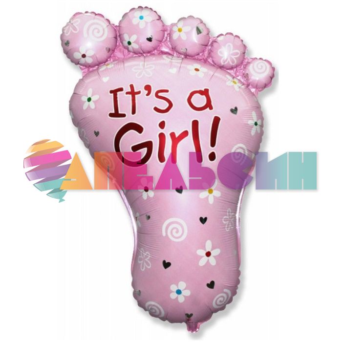 Шар фигура Ножка It's a Girl ABC F38"/97см (Испания) 901620