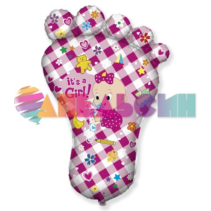 Шар фигура Ножка It's a Girl ABC F38"/97см (Испания) 901620